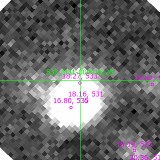 M31-004416.28 in filter B on MJD  58433.090