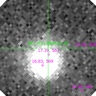 M31-004416.28 in filter B on MJD  58436.040