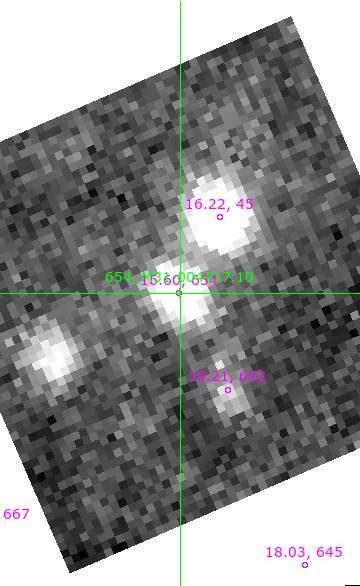 M31-004417.10 in filter I on MJD  60555.140