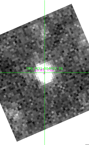 M31-004427.76 in filter I on MJD  60555.140