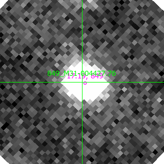 M31-004427.76 in filter V on MJD  58433.090