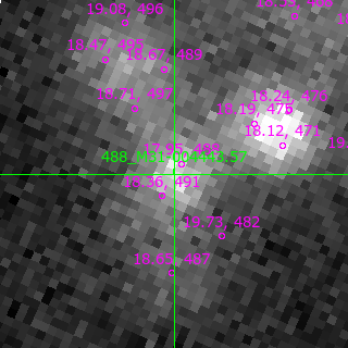 M31-004443.57 in filter B on MJD  57958.290