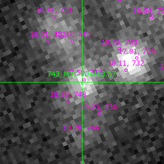 M31-004443.57 in filter B on MJD  60172.170