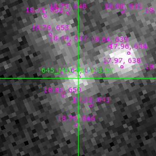 M31-004443.57 in filter B on MJD  60555.130