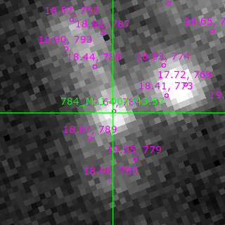 M31-004443.57 in filter B on MJD  60649.080