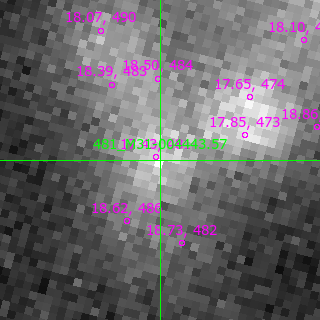 M31-004443.57 in filter V on MJD  57310.080