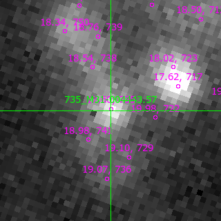 M31-004443.57 in filter V on MJD  57633.280