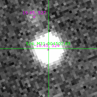 M31-004507.65 in filter B on MJD  60651.090