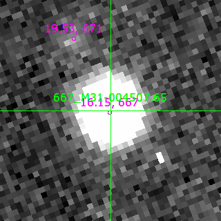 M31-004507.65 in filter V on MJD  60651.090