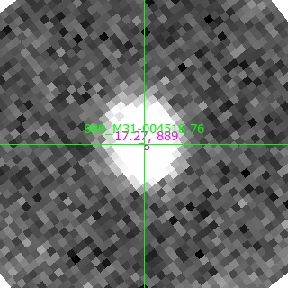 M31-004518.76 in filter B on MJD  58750.130
