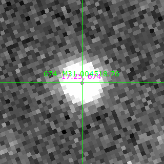 M31-004518.76 in filter B on MJD  60651.090