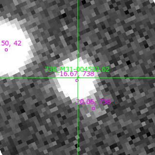 M31-004532.62 in filter B on MJD  60172.320