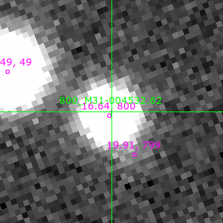 M31-004532.62 in filter B on MJD  60651.090