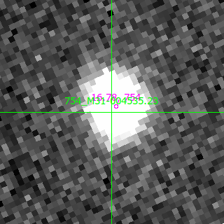 M31-004535.23 in filter B on MJD  60202.180