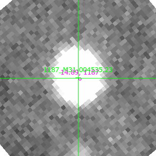 M31-004535.23 in filter I on MJD  58695.340