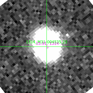 M31-004535.23 in filter V on MJD  58750.130