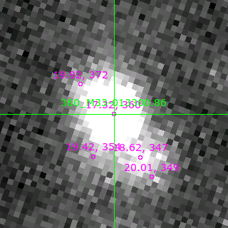 M33-013300.86 in filter B on MJD  57634.380