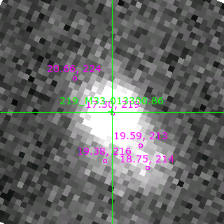 M33-013300.86 in filter B on MJD  57988.410