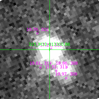 M33-013300.86 in filter B on MJD  60290.190
