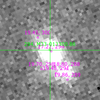 M33-013300.86 in filter B on MJD  60556.290