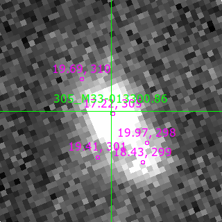 M33-013300.86 in filter B on MJD  60612.160