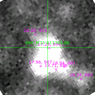 M33-013300.86 in filter R on MJD  59084.250