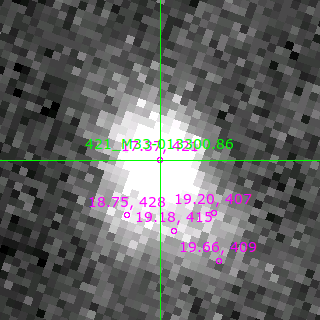 M33-013300.86 in filter V on MJD  57634.380