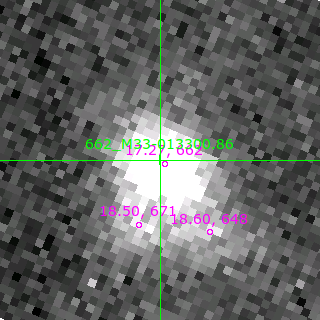 M33-013300.86 in filter V on MJD  58043.110