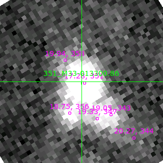 M33-013300.86 in filter V on MJD  59082.350