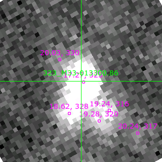 M33-013300.86 in filter V on MJD  59227.110