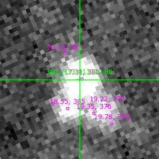 M33-013300.86 in filter V on MJD  60290.190