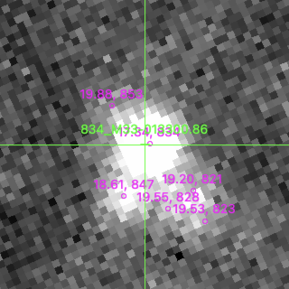 M33-013300.86 in filter V on MJD  60290.190