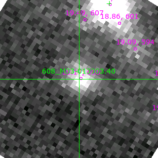 M33-013303.40 in filter B on MJD  58316.350