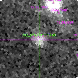 M33-013303.40 in filter B on MJD  59932.200