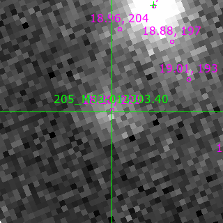 M33-013303.40 in filter B on MJD  60592.130