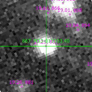 M33-013303.40 in filter V on MJD  60533.410