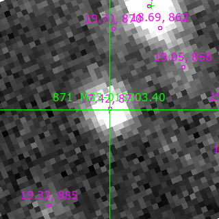 M33-013303.40 in filter V on MJD  60562.270