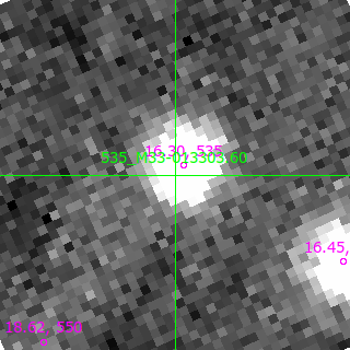 M33-013303.60 in filter I on MJD  60292.230
