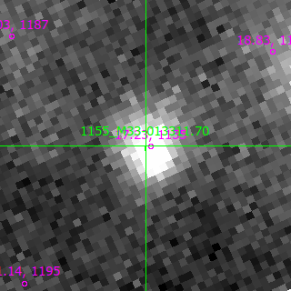 M33-013311.70 in filter R on MJD  60227.150