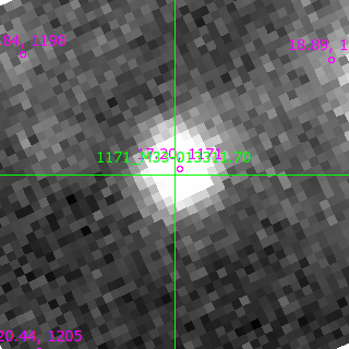 M33-013311.70 in filter R on MJD  60262.180