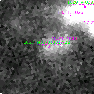 M33-013317.22 in filter B on MJD  58108.130