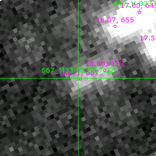 M33-013317.22 in filter B on MJD  59903.240