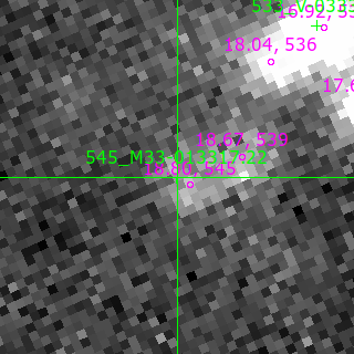 M33-013317.22 in filter B on MJD  60529.400