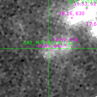 M33-013317.22 in filter B on MJD  60556.300