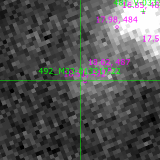 M33-013317.22 in filter B on MJD  60592.130