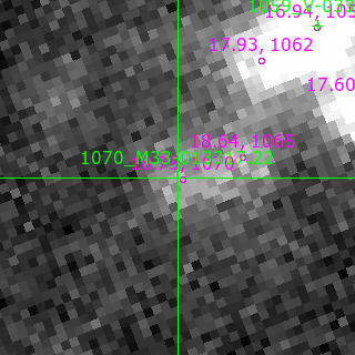 M33-013317.22 in filter B on MJD  60651.190
