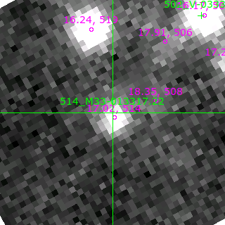 M33-013317.22 in filter I on MJD  59227.130