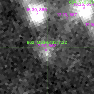 M33-013317.22 in filter I on MJD  59854.210
