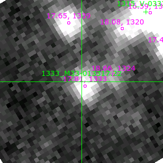 M33-013317.22 in filter R on MJD  59082.350