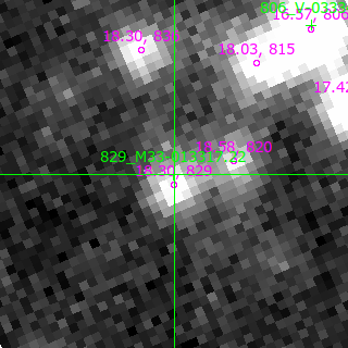 M33-013317.22 in filter V on MJD  60342.110